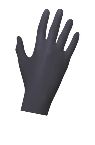 Unigloves Pearl ColorLine puderfreie Nitril-Handschuhe XL | black