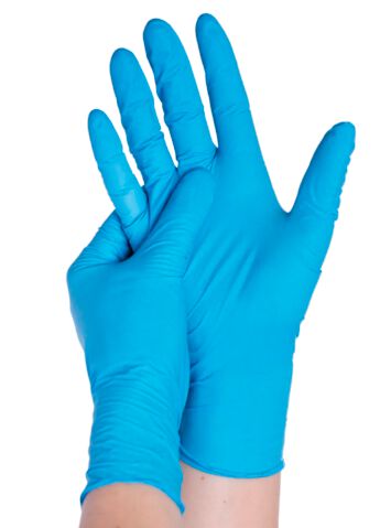 AMPri blue Eco-Plus puderfreier Nitril-Untersuchungshandschuh 