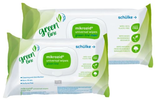 schülke mikrozid® universal wipes green line Desinfektionstücher 