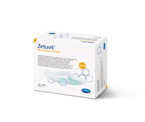 Hartmann Zetuvit® Plus Silicone Border SAP-Wundauflage 
