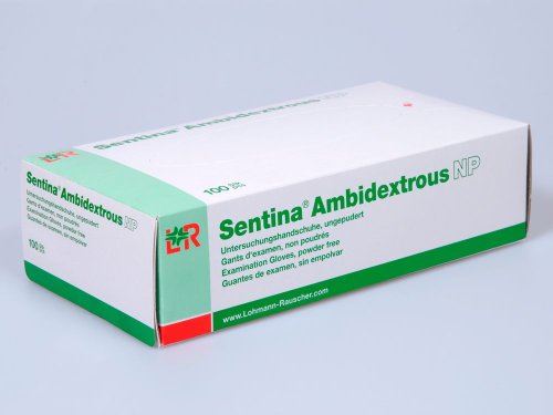 Lohmann&Rauscher puderfreie Latex Untersuchungshandschuhe Sentina® Ambidextrous 