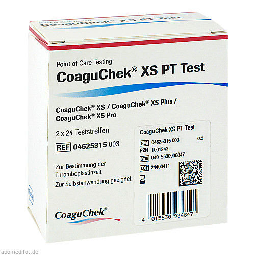 Roche Blutgerinnungstest CoaguChek XS PT 
