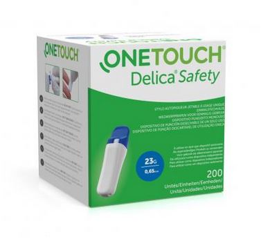 ONE TOUCH Delica Safety 23G Einmalstechhilfe 