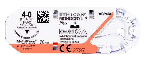 Monocryl plus violett monofil [4/0 P3 Multip 70cm] 