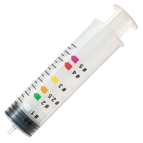 Blockerspritzen für Larynx-Tubus, 100 ml, männlicher Luer-Ansatz, farbcodiert [10 Stück] 